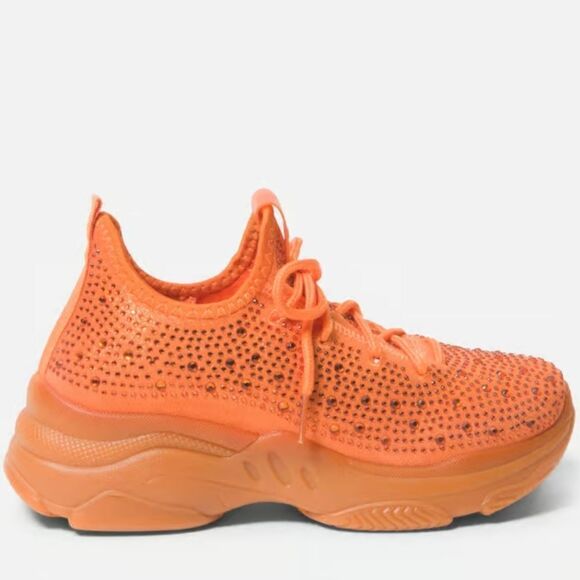 BRAND NEW BEBE LEYLA LACE UP CLOSURE WOMEN"S SEQUIN EMBELLISHMENTS SNEAK… - Picture 4 of 15